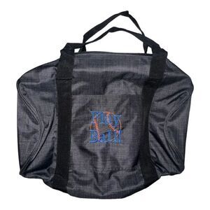 Thirty-One Junior Rec Duffle Bag Black Cross Pop Play Ball Baseball Embroidered